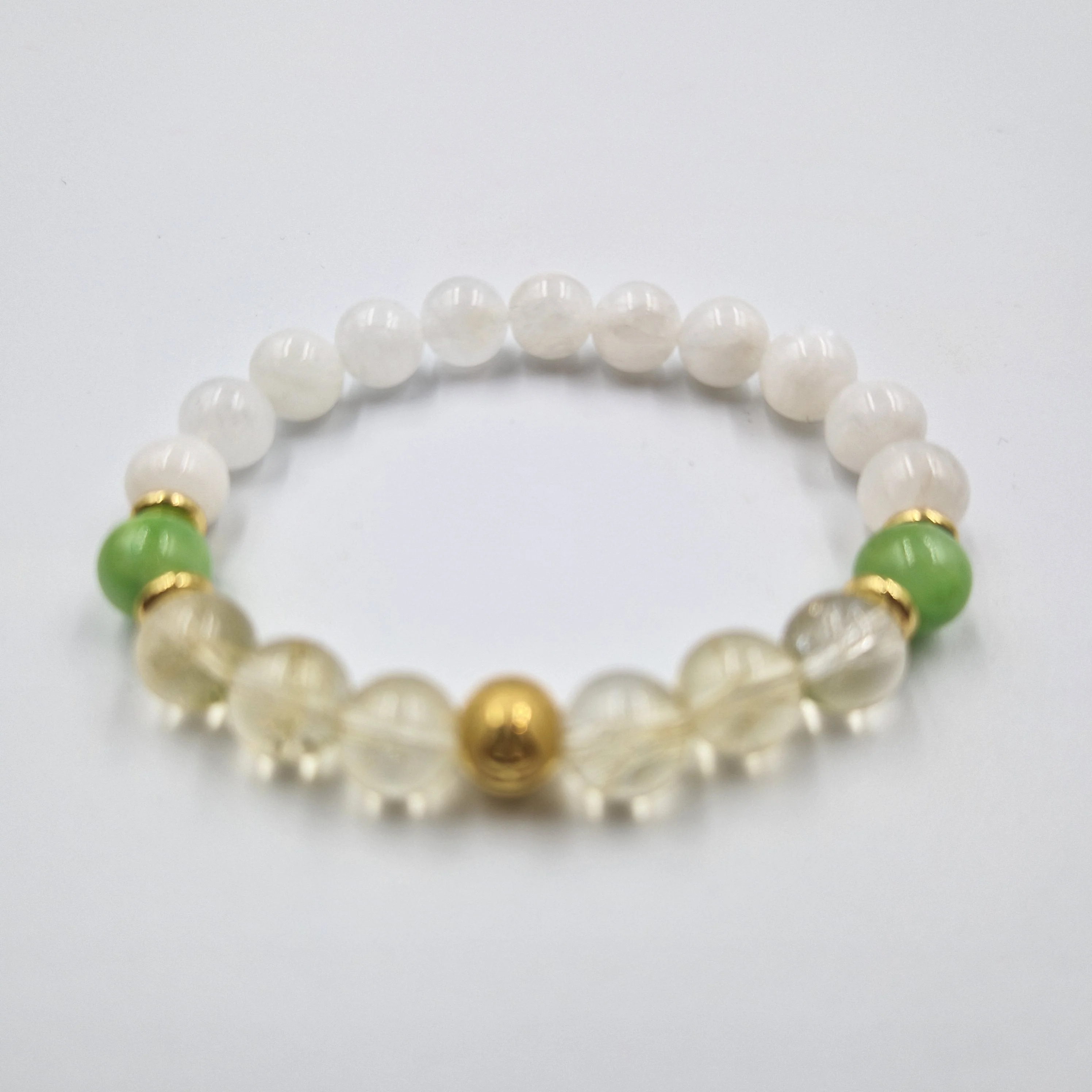Bracelet CYSTITE en Citrine, Jade, Pierre de Lune - Image 3