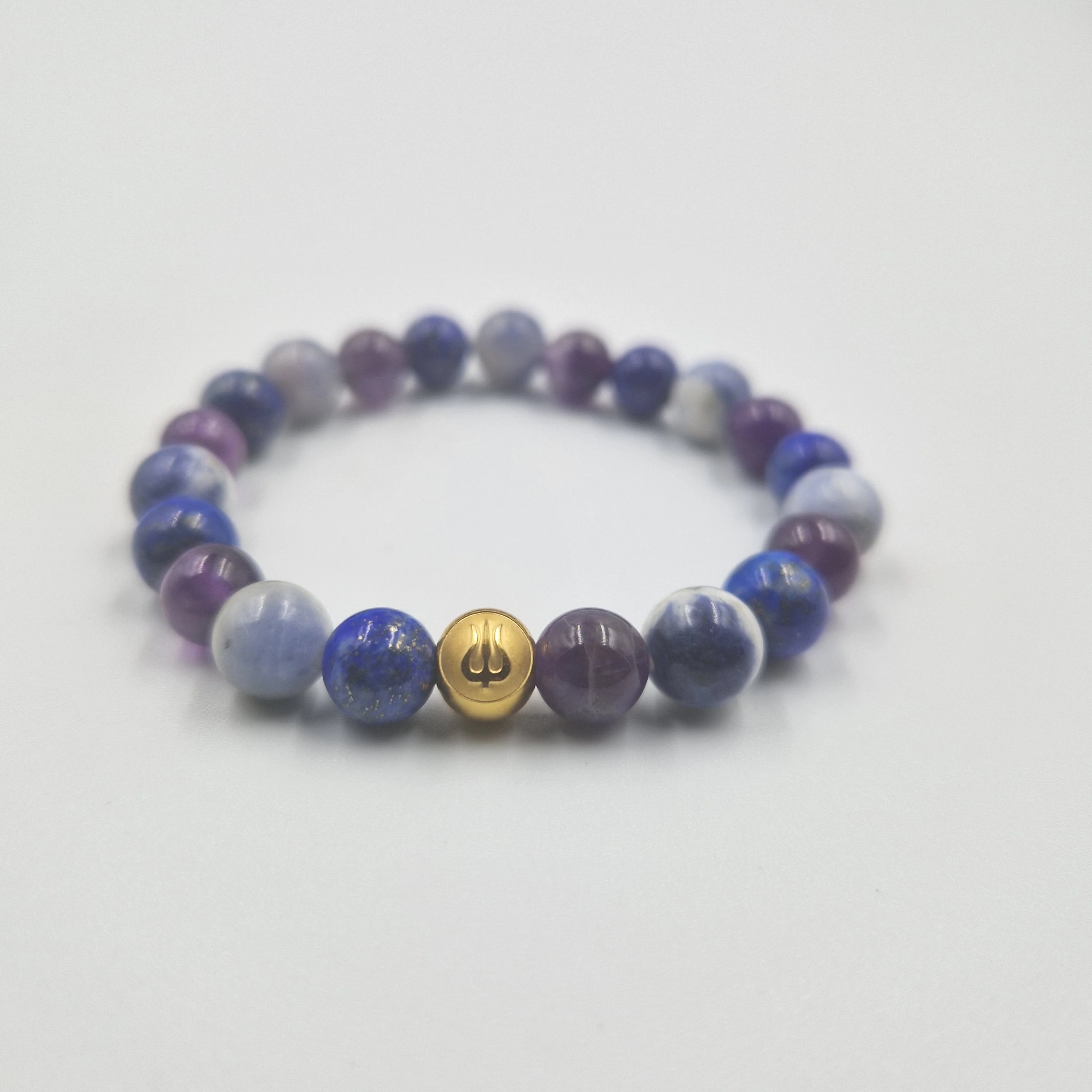 Bracelet DISCERNEMENT en Lapis lazuli, Sodalite et Améthyste