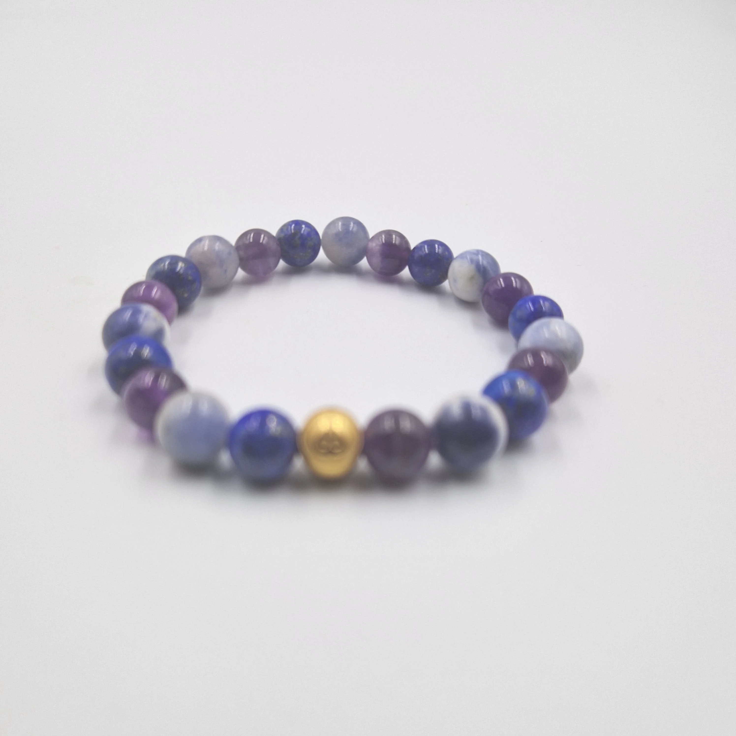 Bracelet DISCERNEMENT en Lapis lazuli, Sodalite et Améthyste - Image 3