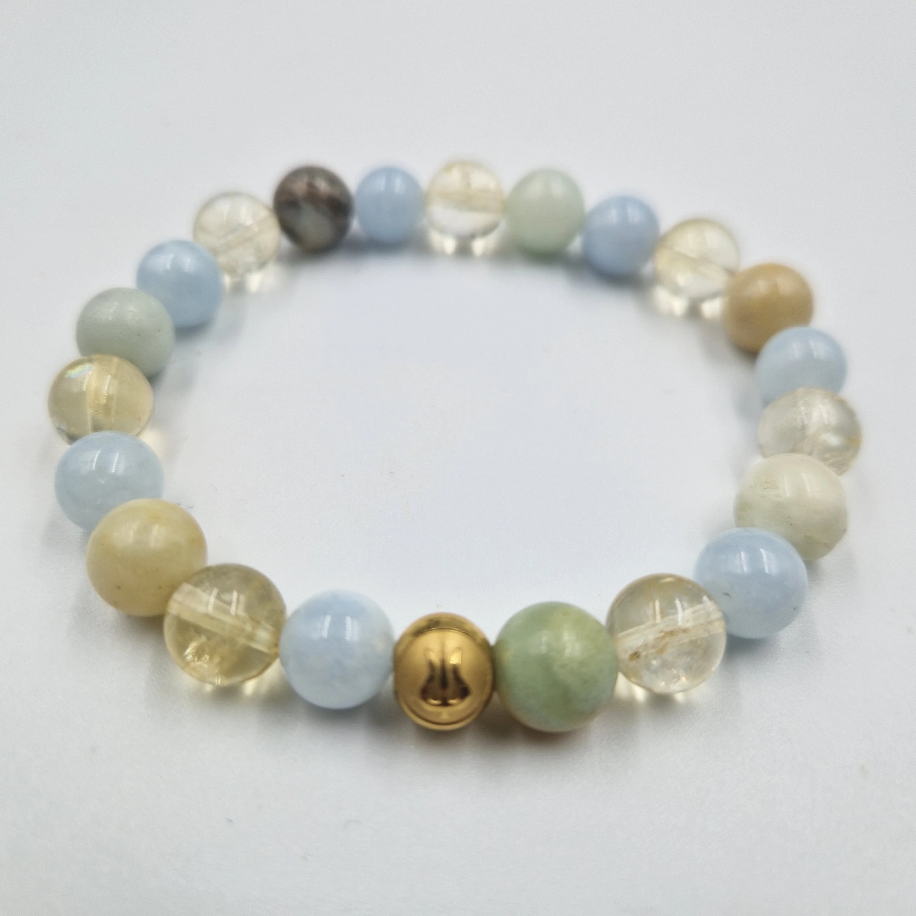 Bracelet ELOQUENCE en Citrine, Amazonite et Aigue-marine