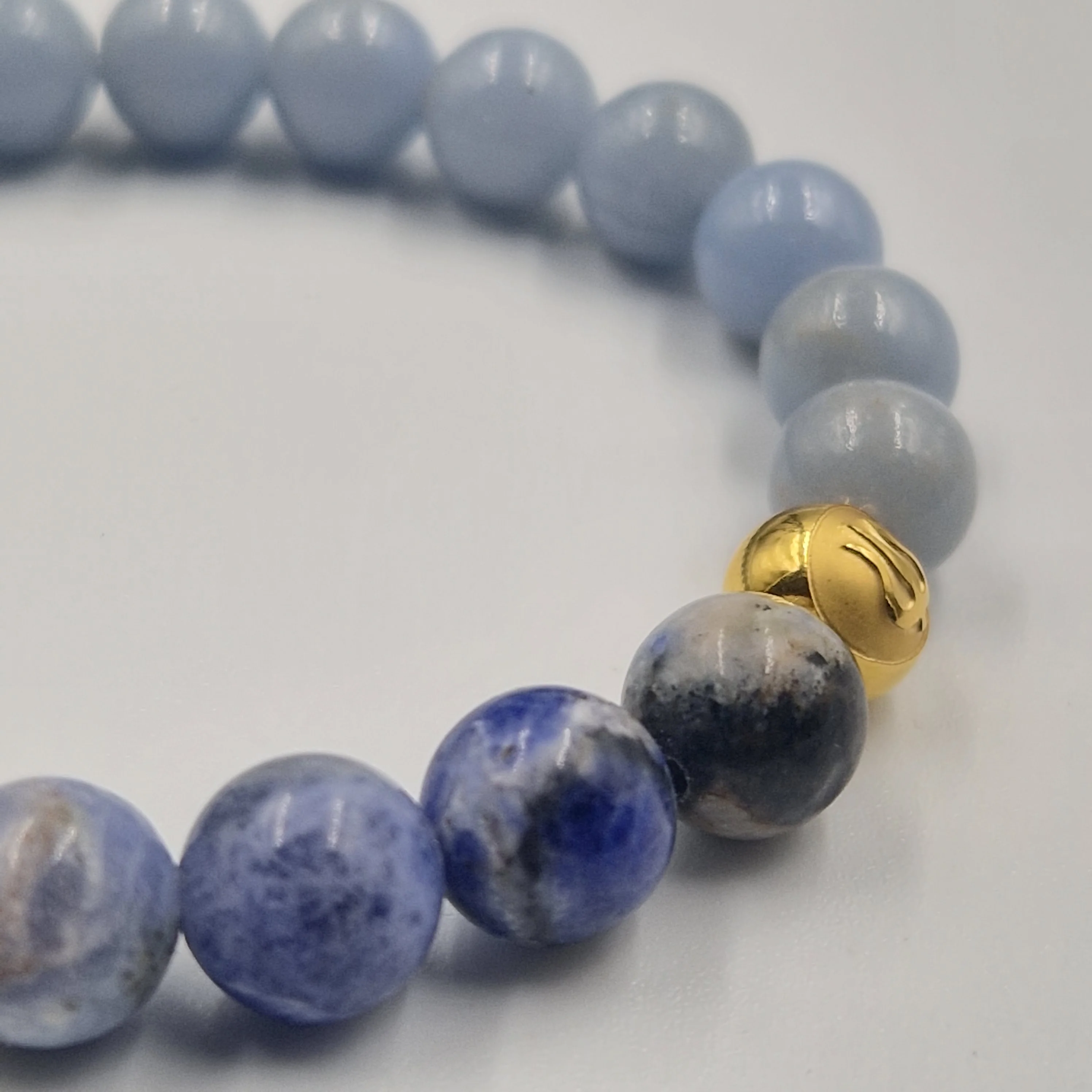 Bracelet en Angélite et Sodalite - Image 2