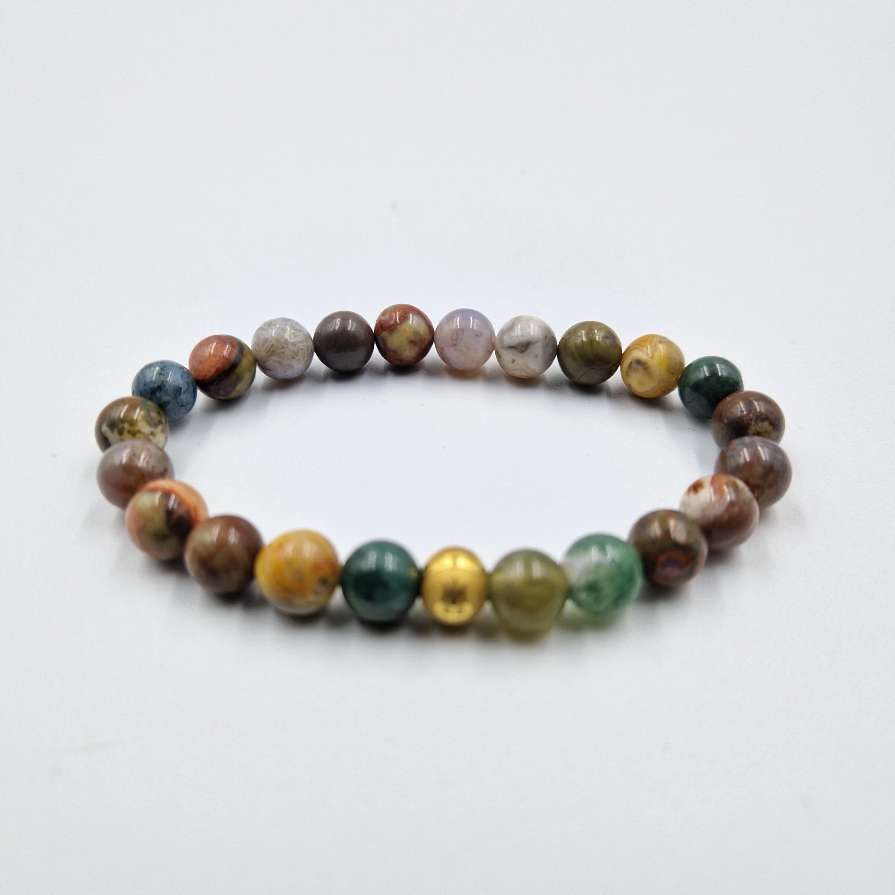 Bracelet en Jaspe océan - Image 3