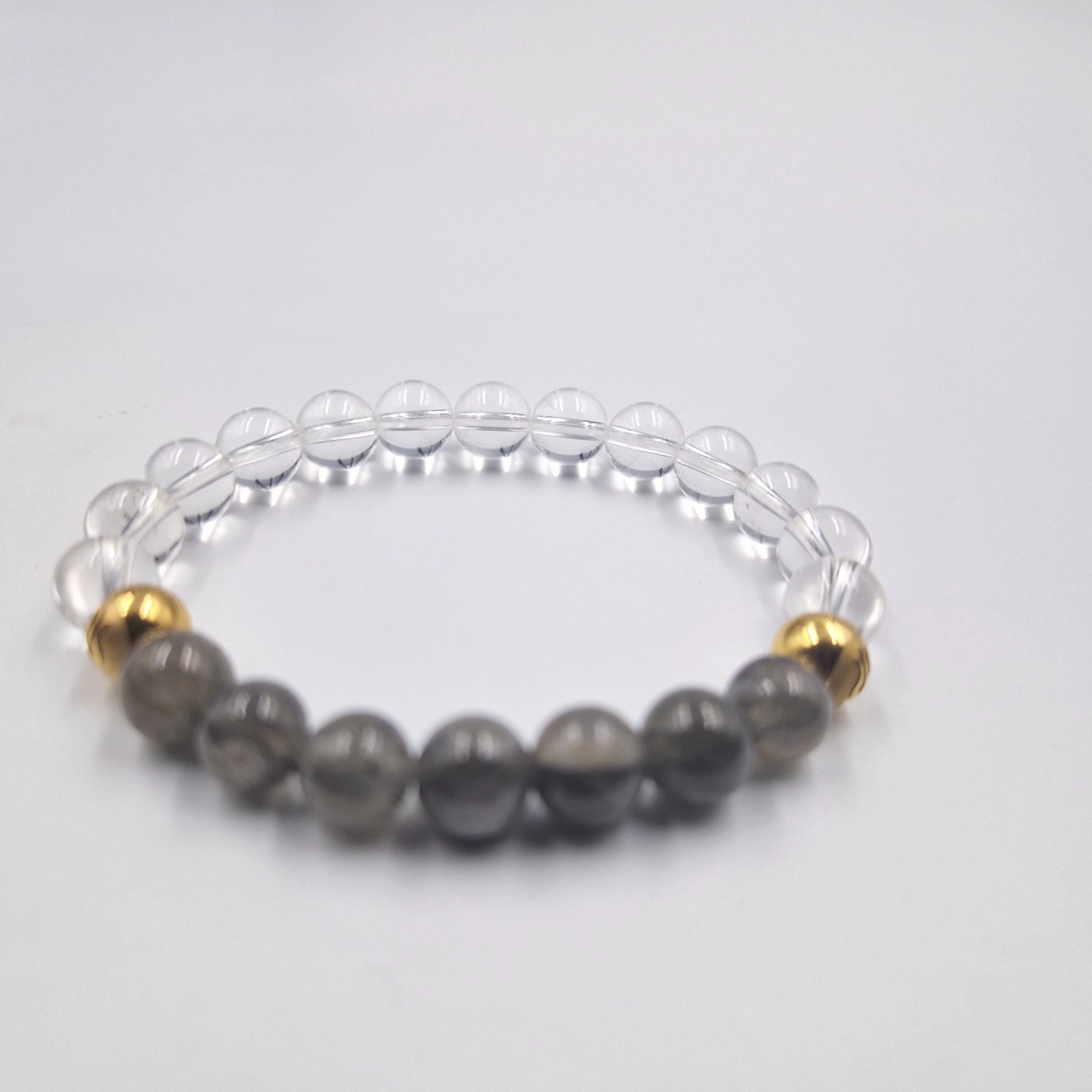 Bracelet en Quartz clair et Labradorite - Image 3