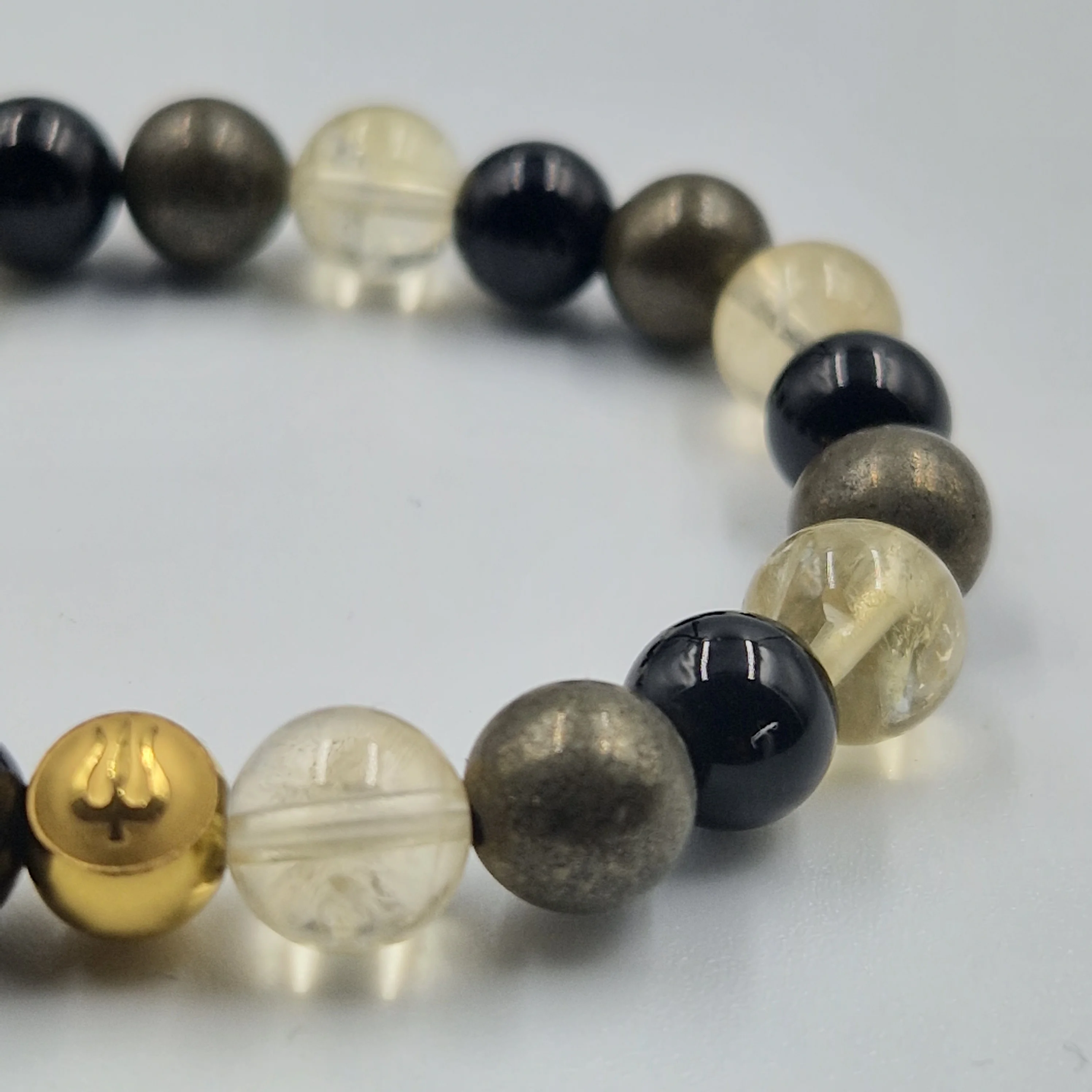 Bracelet ENTREPRENARIAT en Citrine, Onyx noir et Pyrite - Image 2