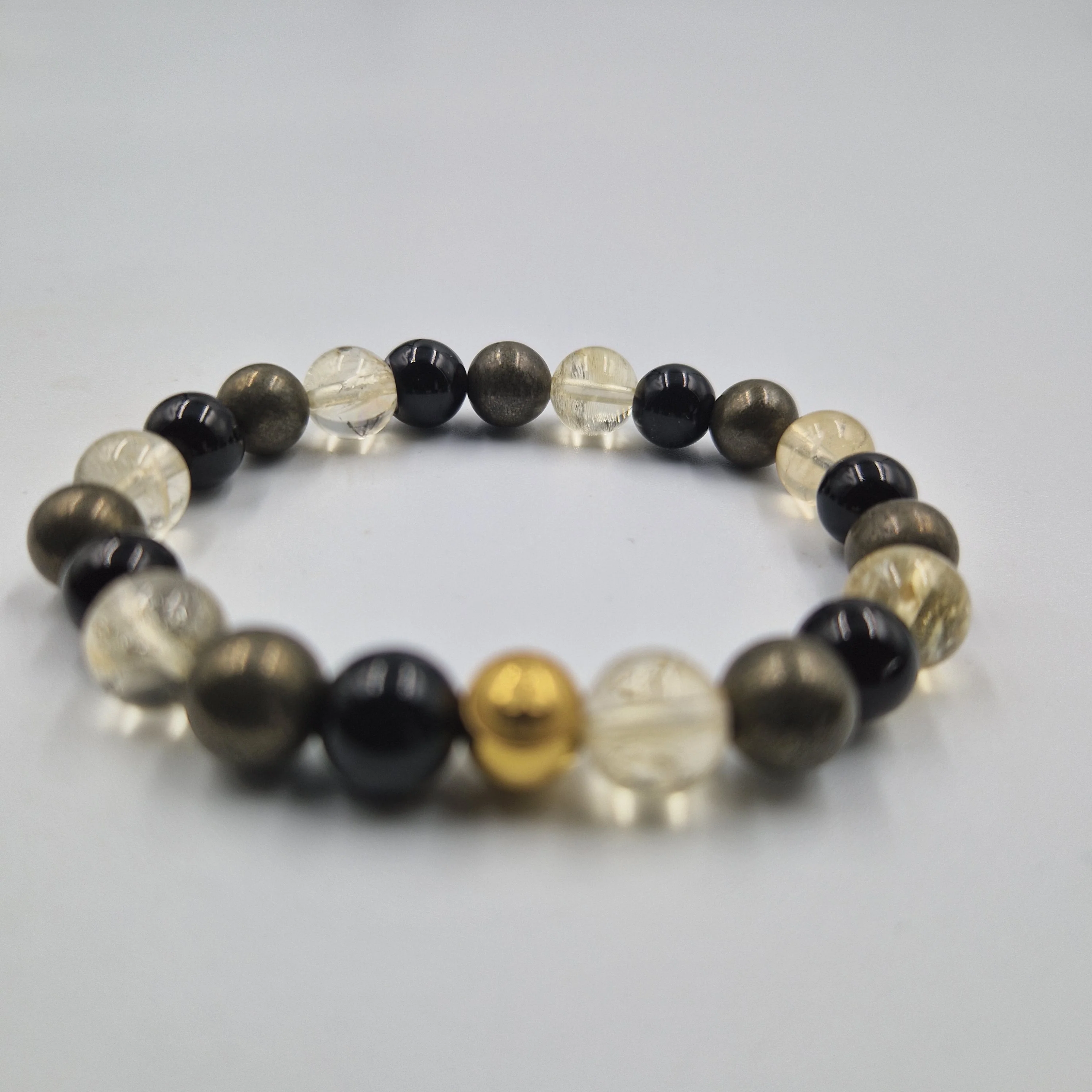 Bracelet ENTREPRENARIAT en Citrine, Onyx noir et Pyrite - Image 3