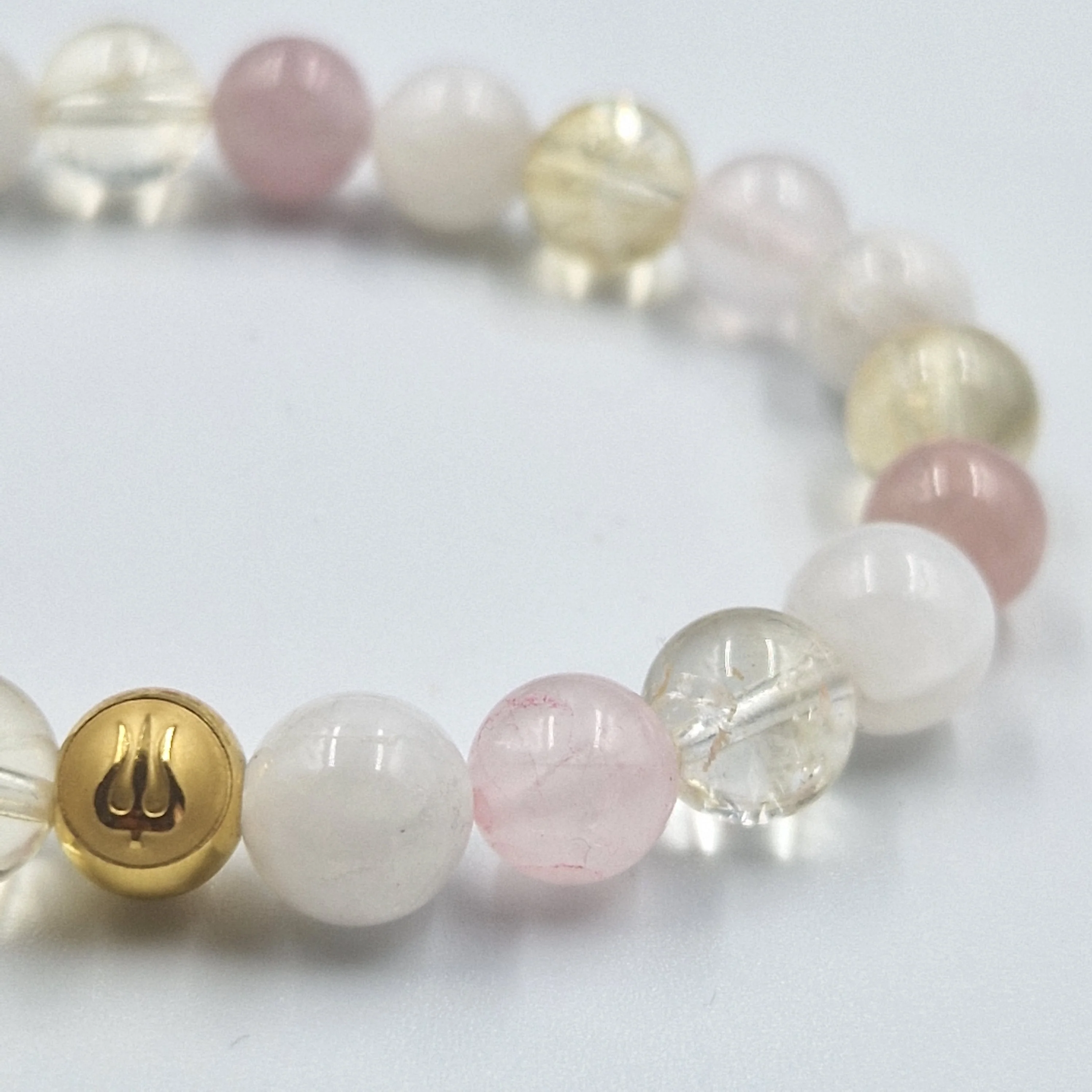 Bracelet EPANOUISSEMENT en Citrine, Quartz rose et Pierre de lune blanche - Image 2
