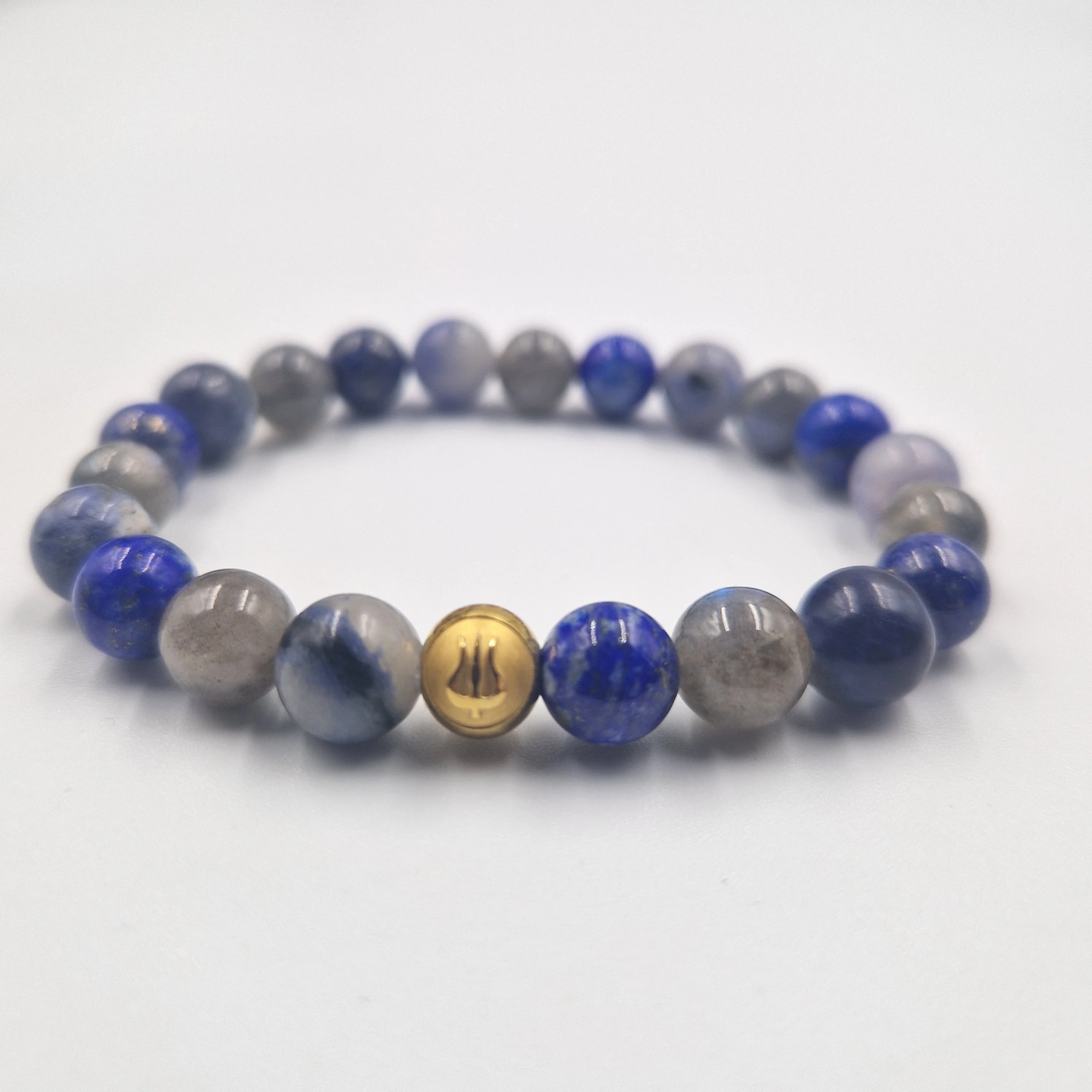 Bracelet HUMEUR en Lapis-lazuli, Sodalite et Labradorite