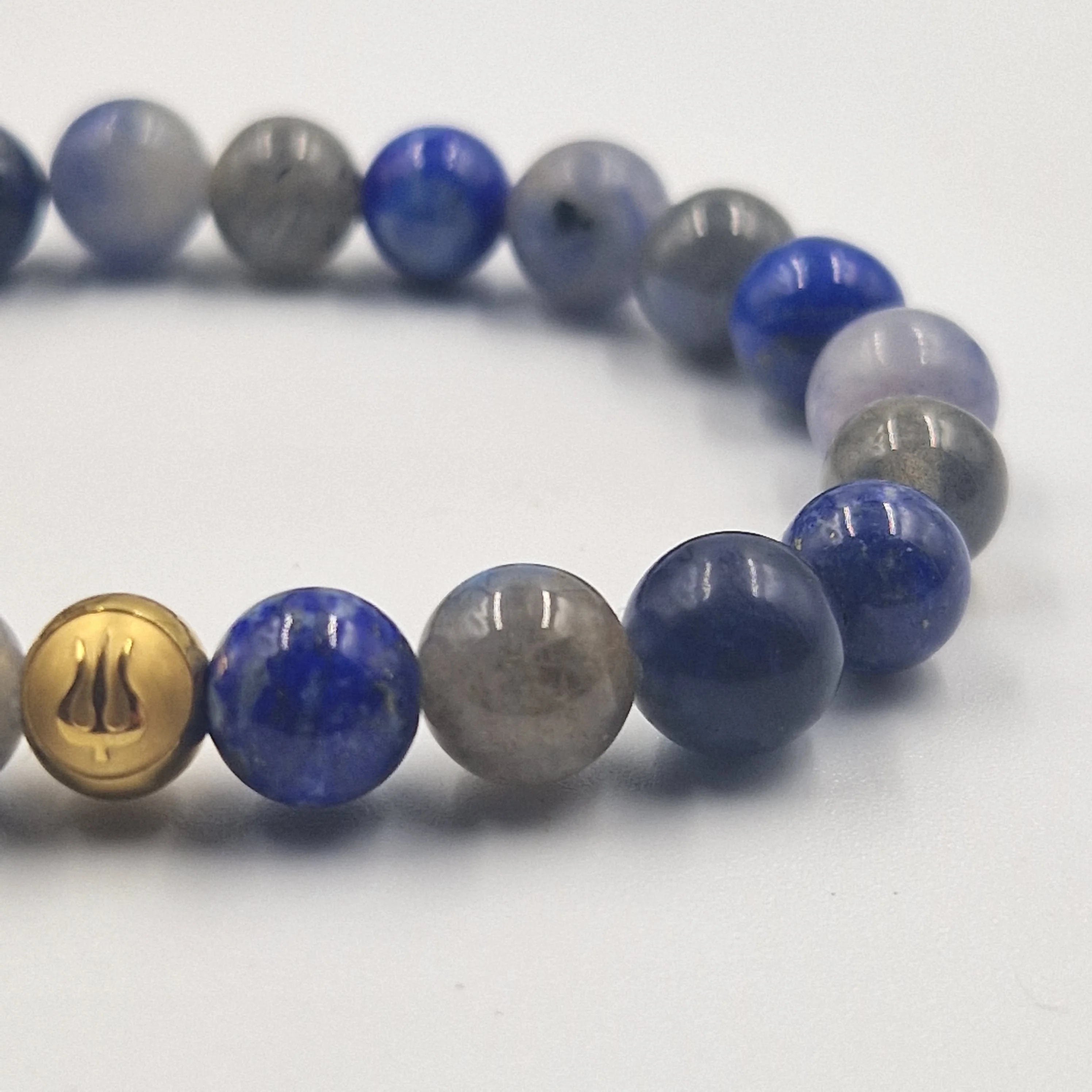 Bracelet HUMEUR en Lapis-lazuli, Sodalite et Labradorite - Image 2