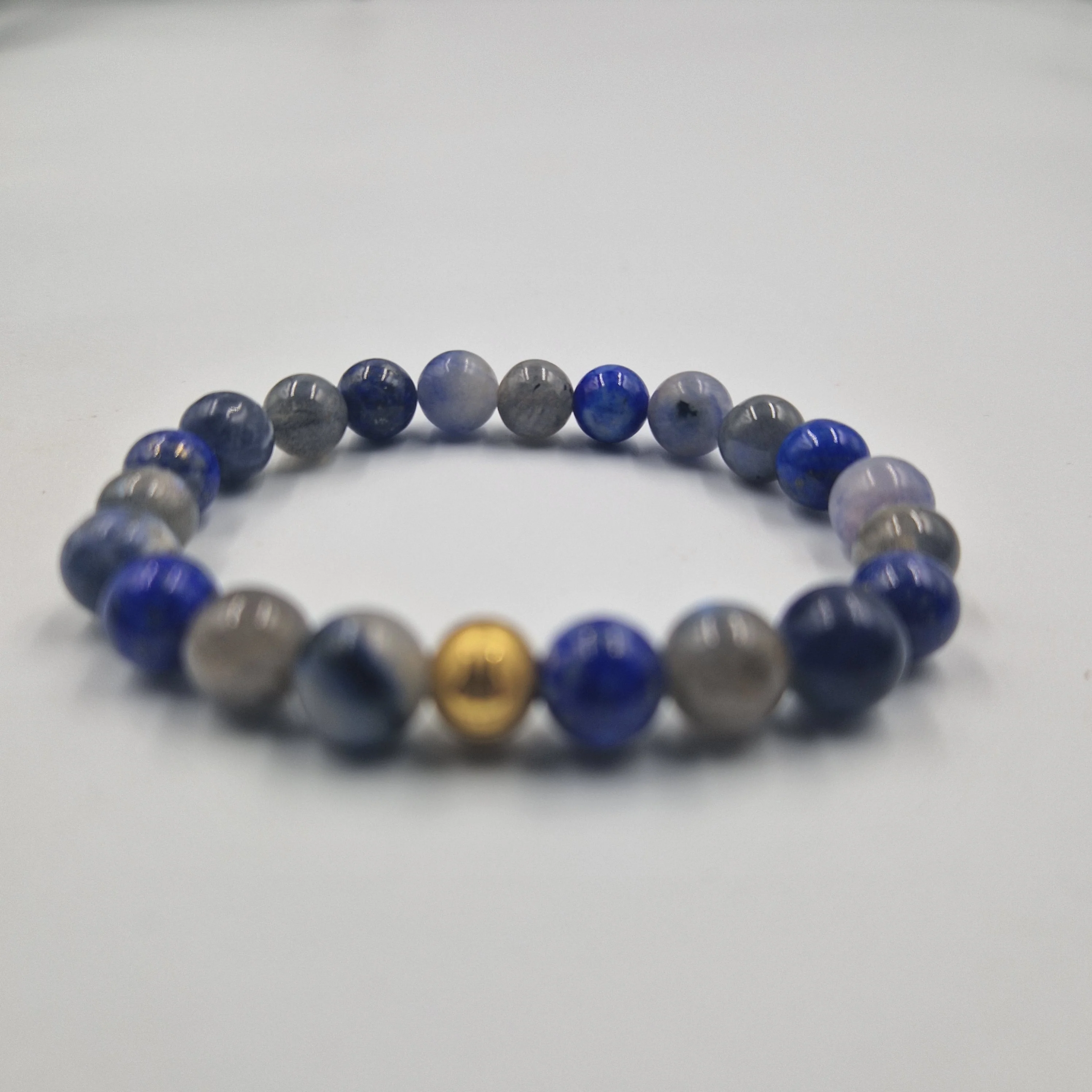 Bracelet HUMEUR en Lapis-lazuli, Sodalite et Labradorite - Image 3