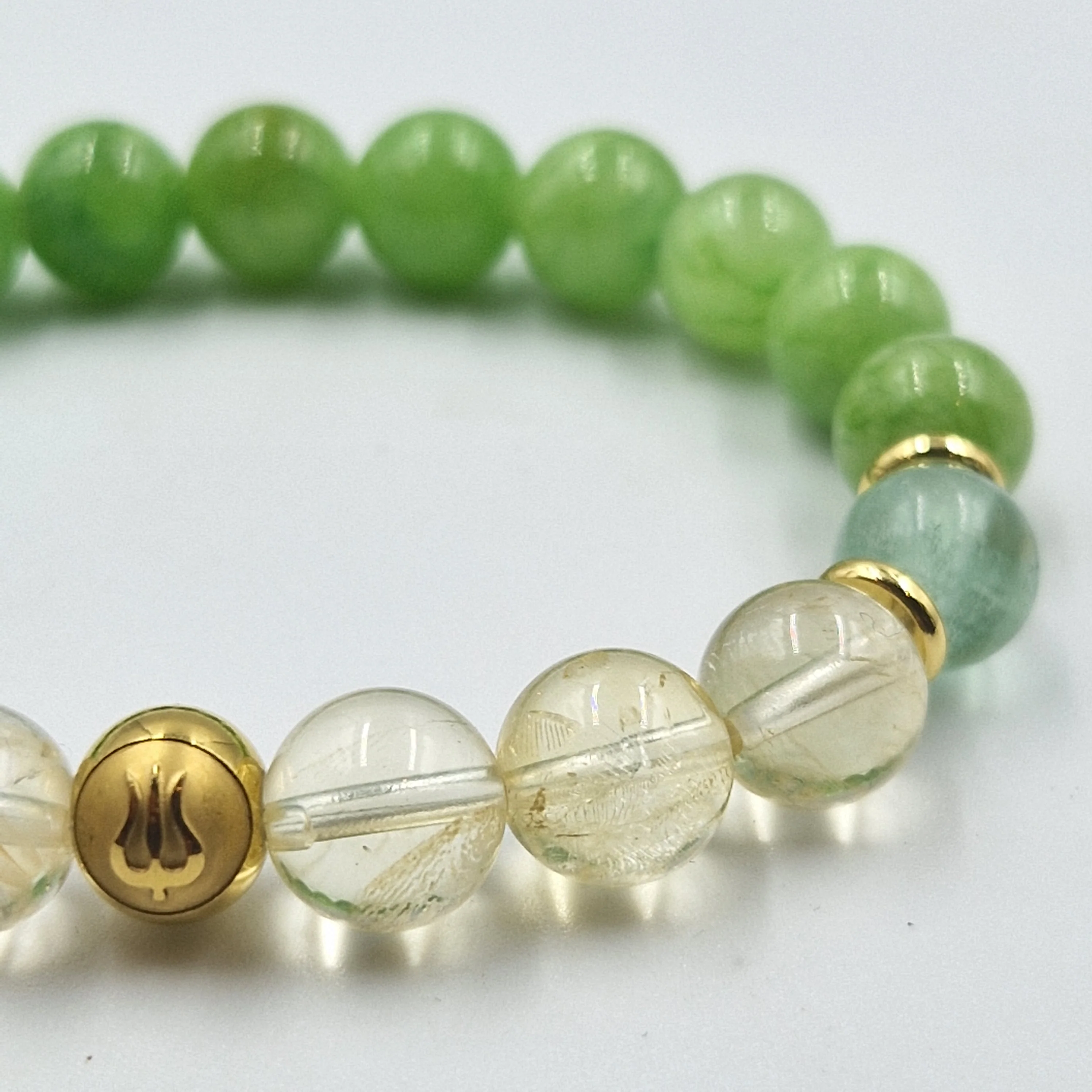 Bracelet PANCREAS en Citrine, Jade, Fluorite - Image 2