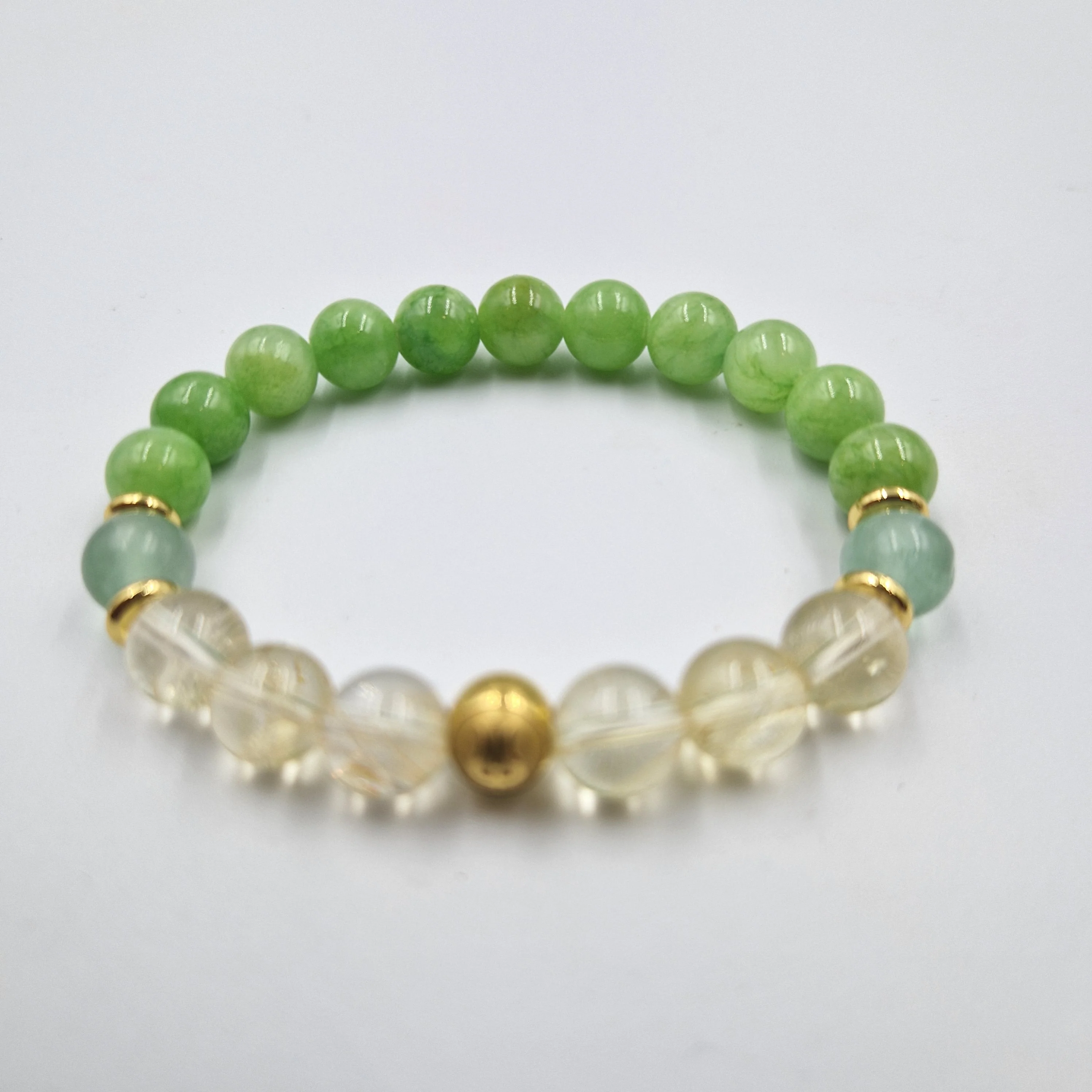 Bracelet PANCREAS en Citrine, Jade, Fluorite - Image 3