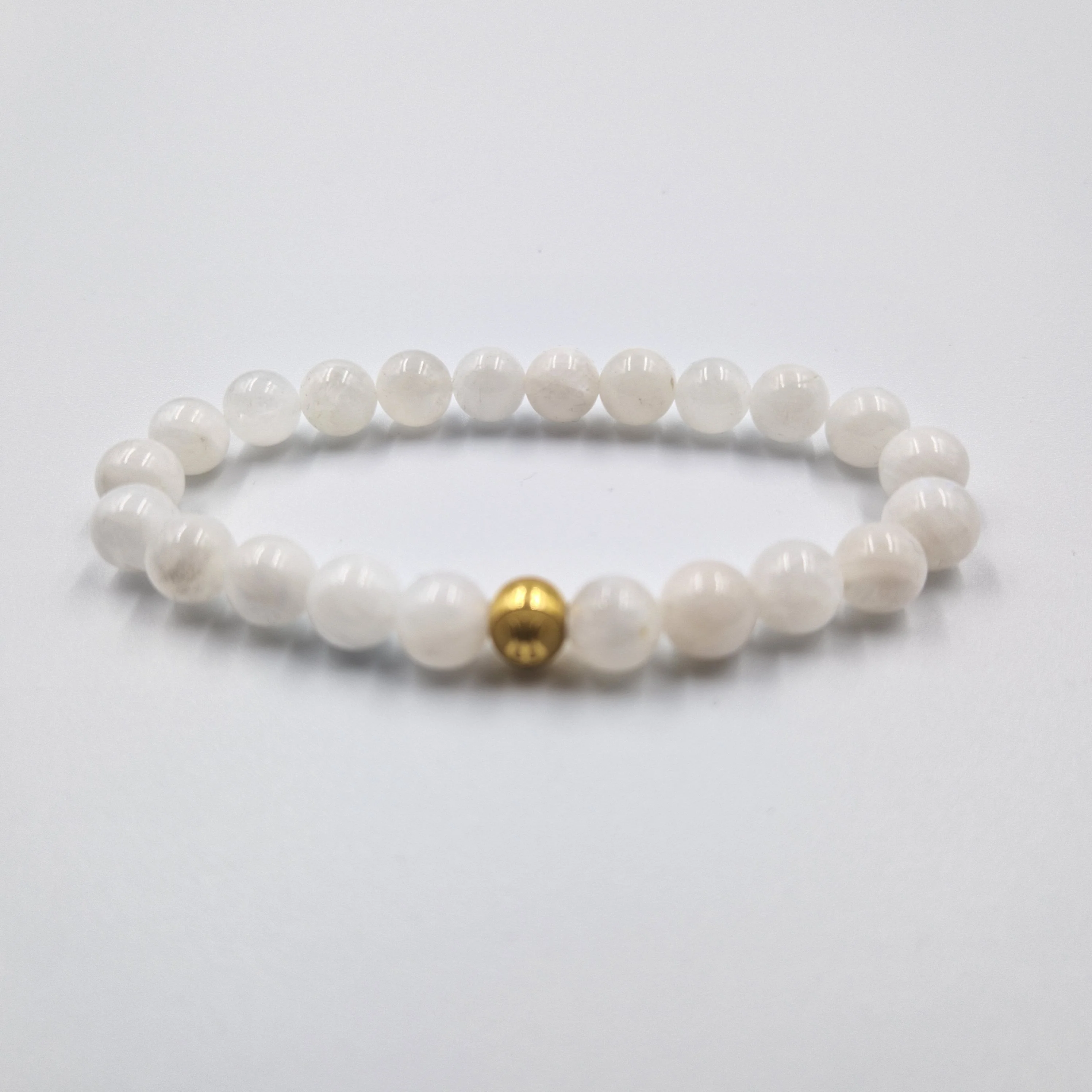 Bracelet en Pierre de lune blanche - Image 3