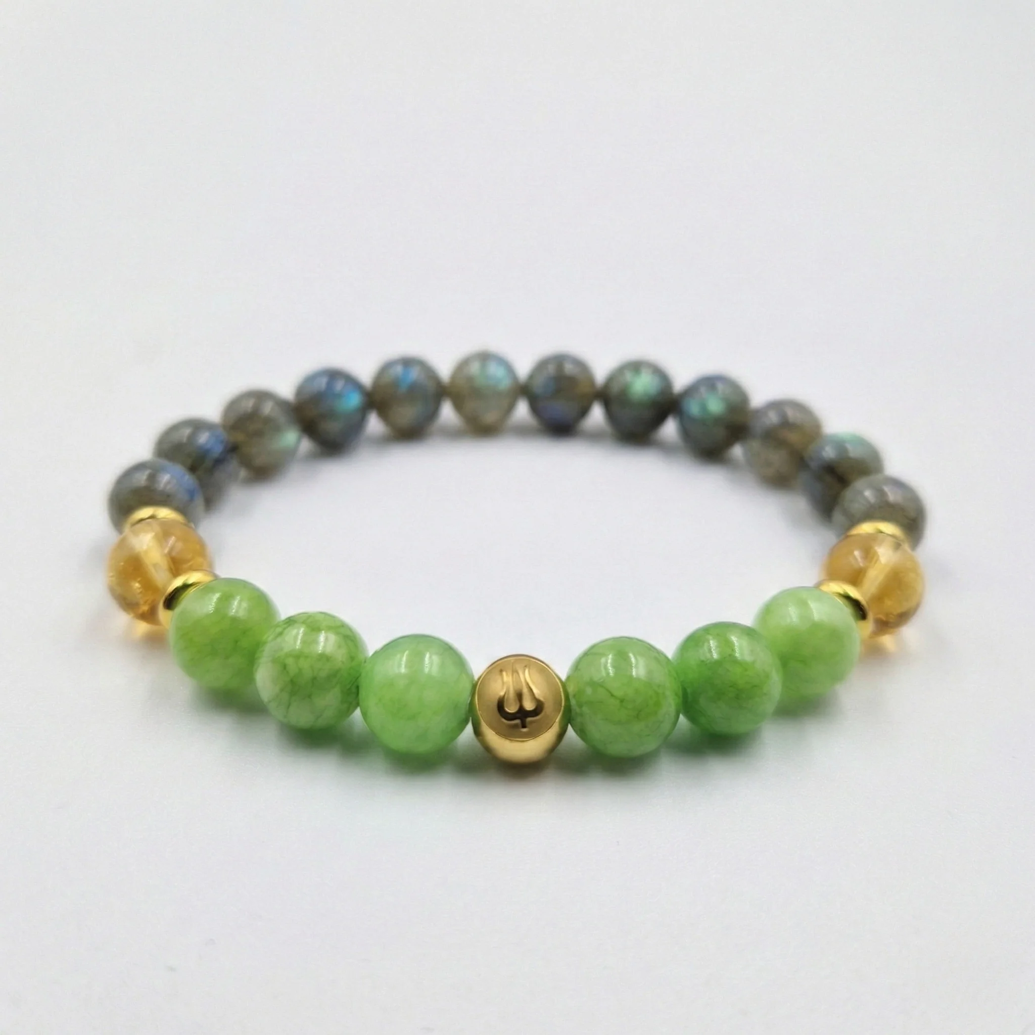 Bracelet Sagittaire Année 2026 en Jade, Citrine et Labradorite