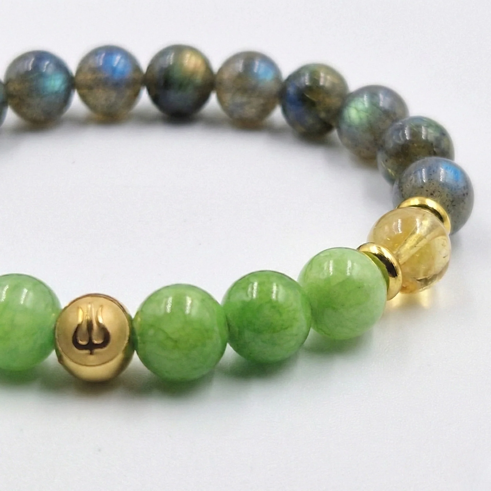 Bracelet Sagittaire Année 2026 en Jade, Citrine et Labradorite - Image 2