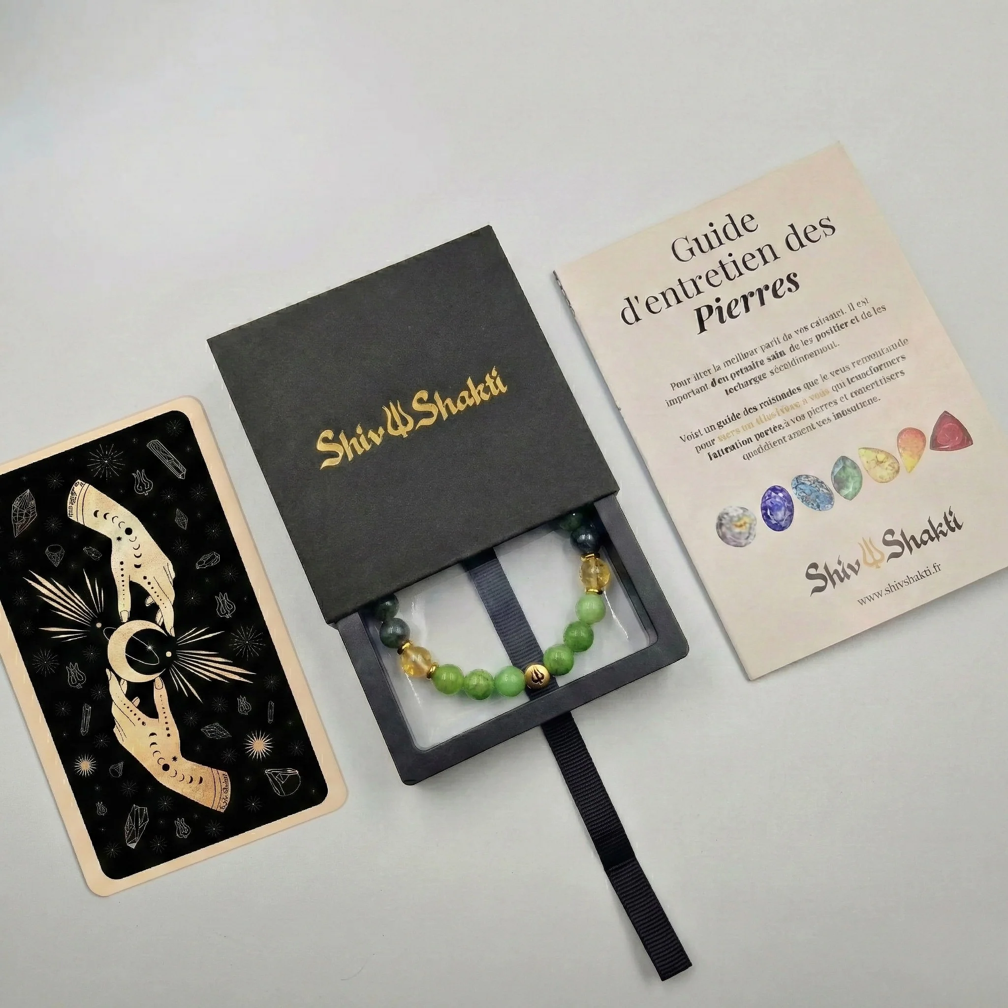 Bracelet Sagittaire Année 2026 en Jade, Citrine et Labradorite - Image 3