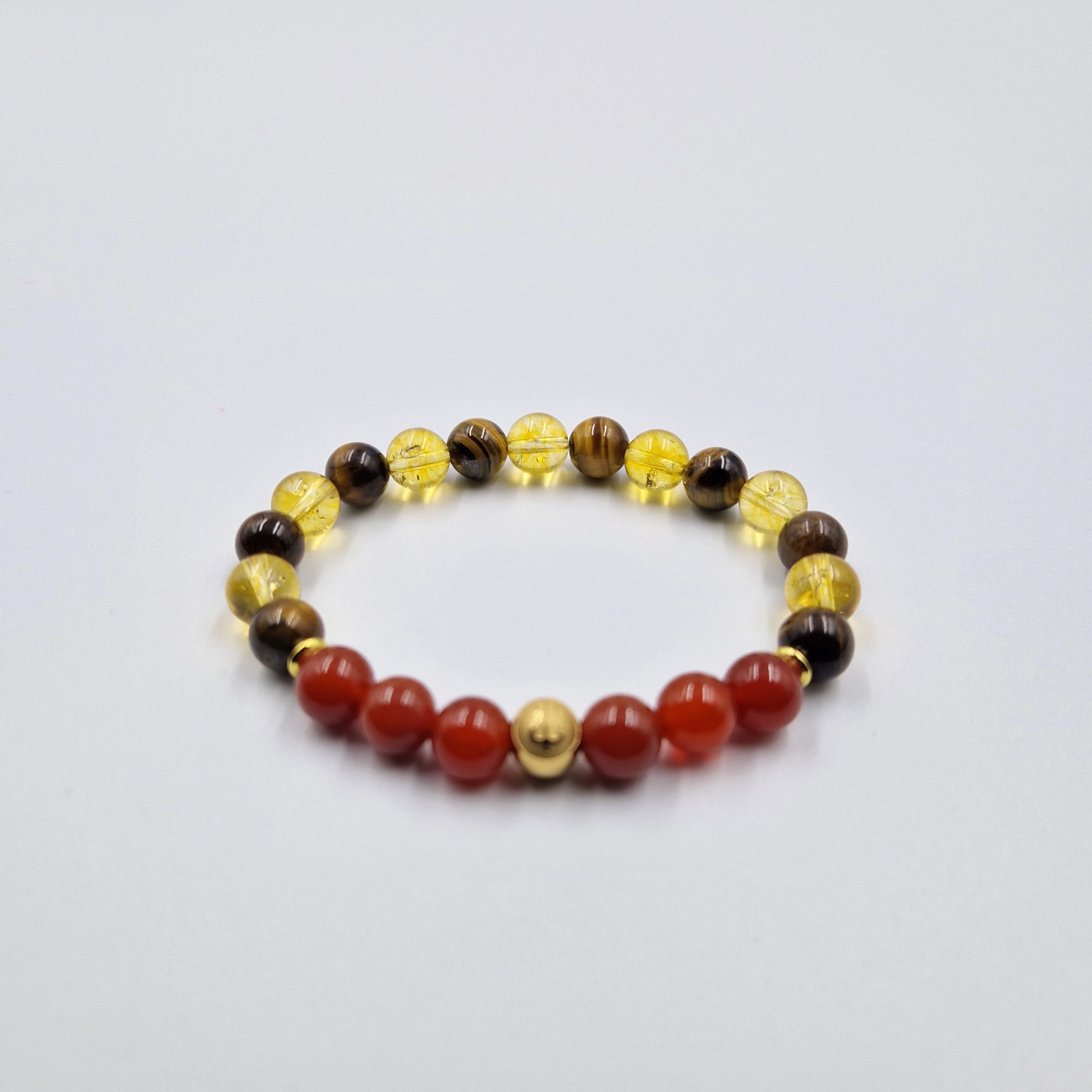 Bracelet Sagittaire en Citrine, Oeil de tigre et Cornaline - Image 3