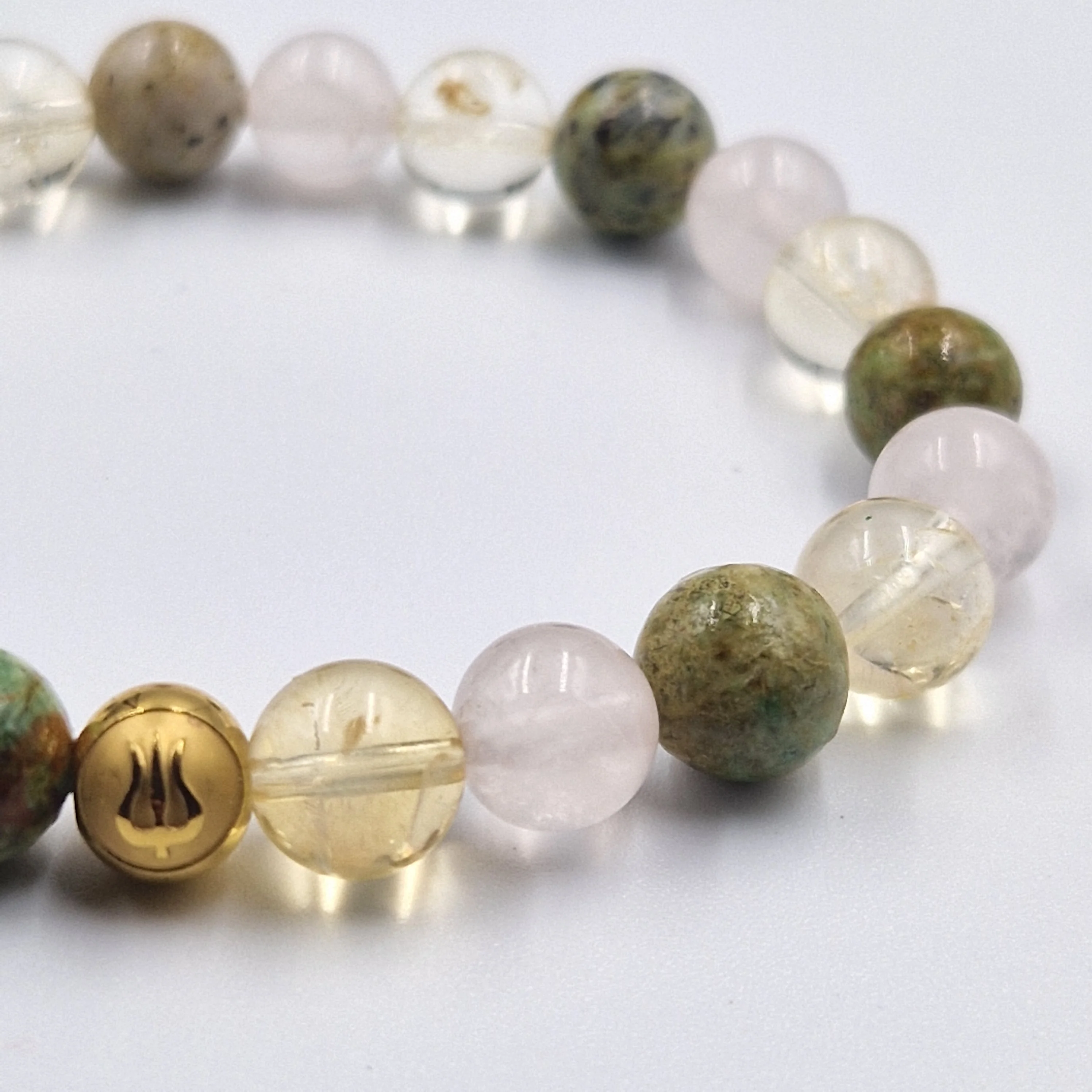 Bracelet SANTE en Turquoise, Citrine et Quartz rose - Image 2