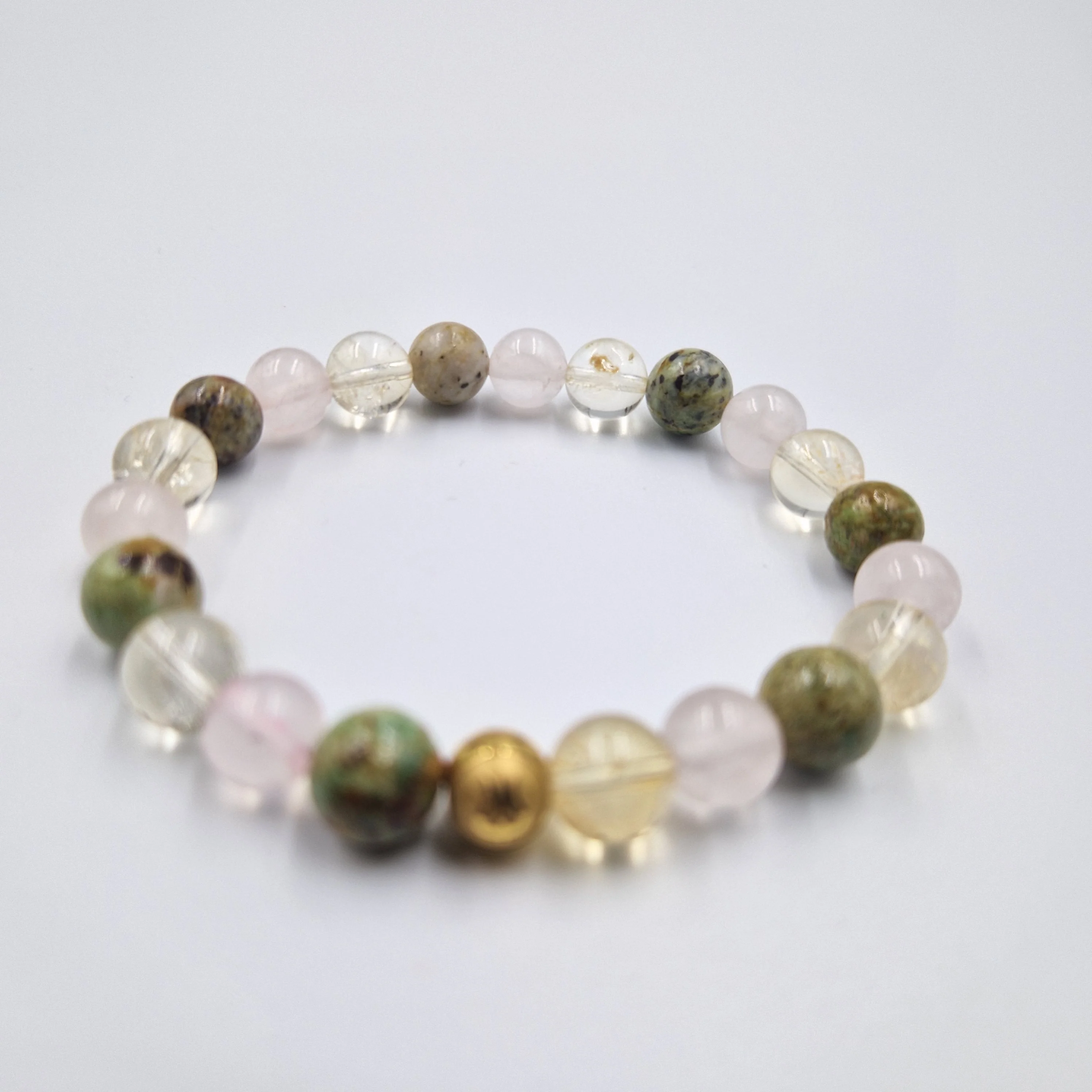 Bracelet SANTE en Turquoise, Citrine et Quartz rose - Image 3