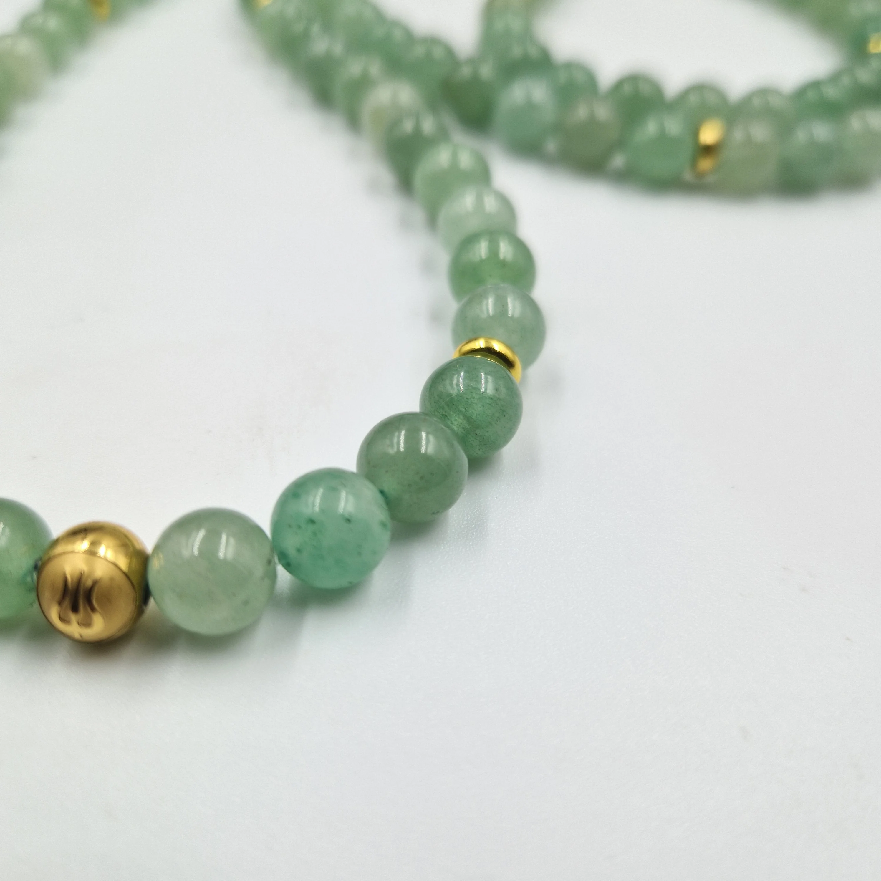 Collier mala en Aventurine verte - 108 perles 8mm - Image 2
