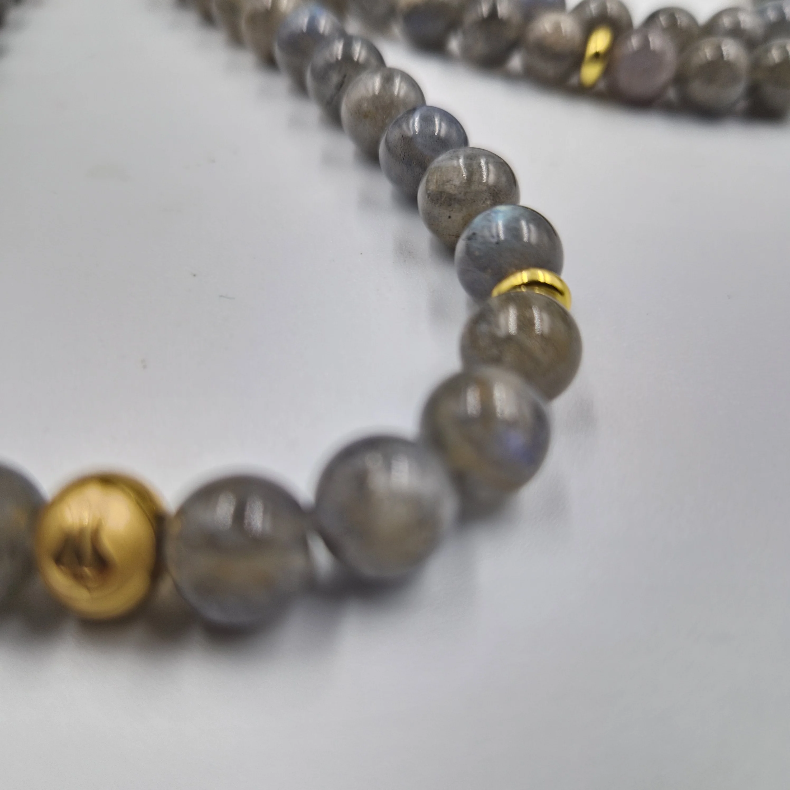 Collier mala en Labradorite - 108 perles 8mm - Image 2