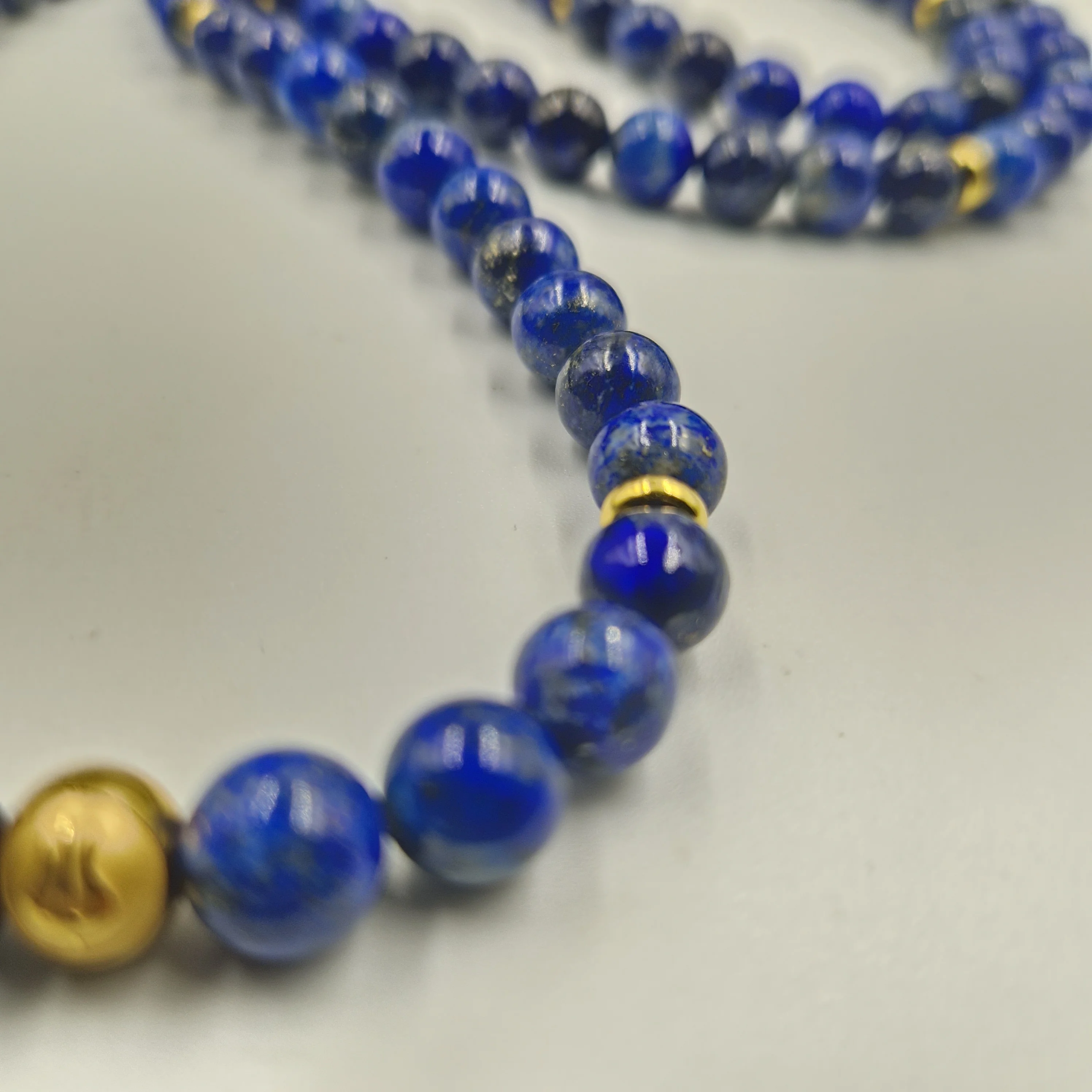 Collier mala en Lapis-lazuli - 108 perles 8mm - Image 2