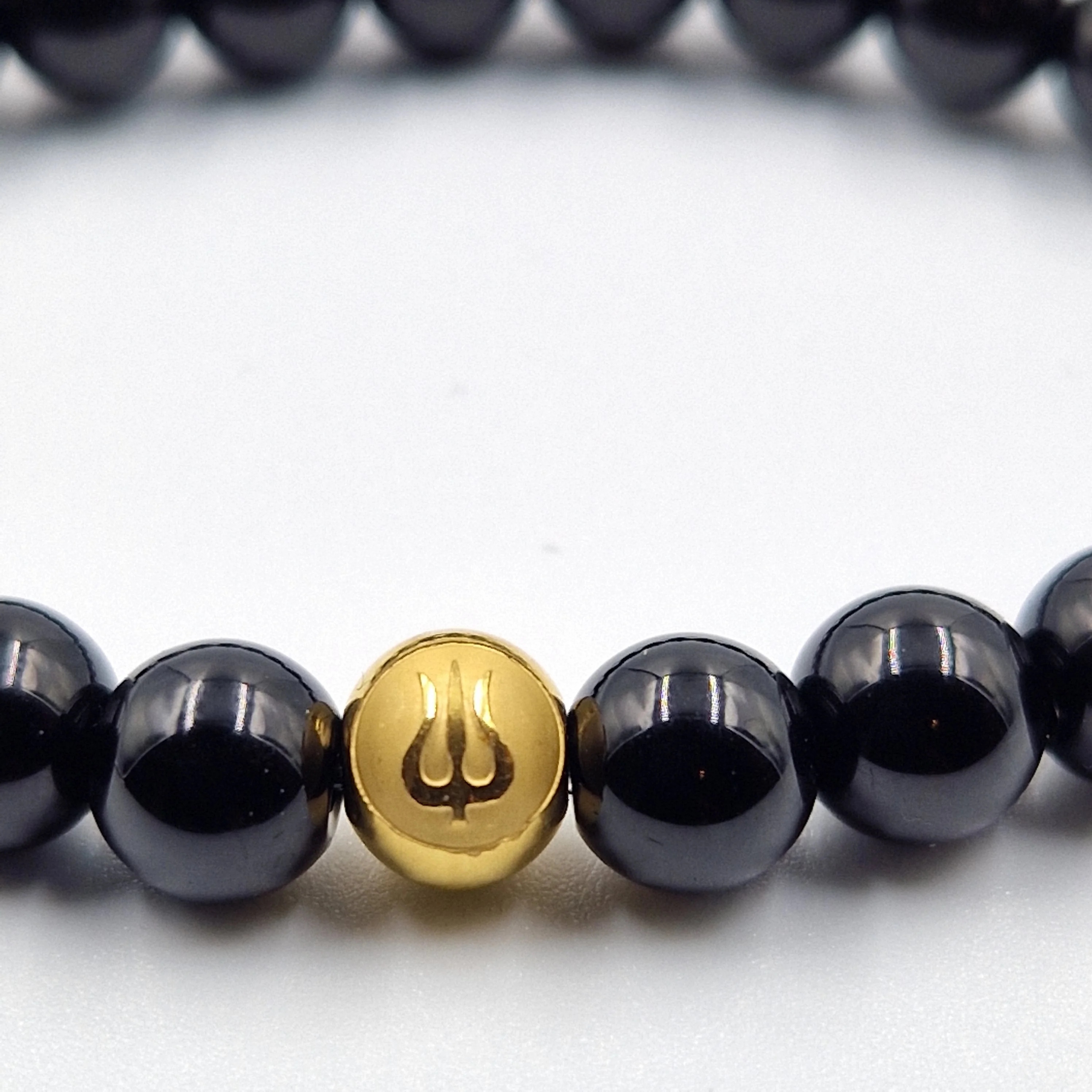 Collier mala en Tourmaline noire - 108 perles 8mm - Image 3